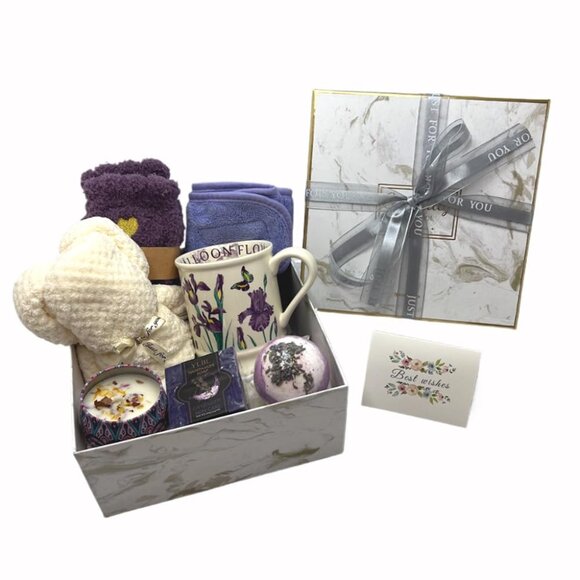 Pampering Spa Gift Basket - Floral Relaxation Set for Women & Special Events